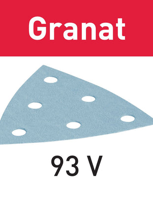 Hoja de lija Festool STF V93/6 P240 GR/100 granate (497398) para RO 90 DX, DX 93, RS 300, RS 3, LRS 93 (zapata de lijado de hierro)