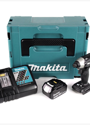 Makita DTD 155 RF1JB Akku Schlagschrauber 18 V Brushless Sonderausgabe schwarz im MAKPAC + 1 x BL1830 3,0 Ah Akku + 1 x DC 18 RC Ladegerät - Toolbrothers