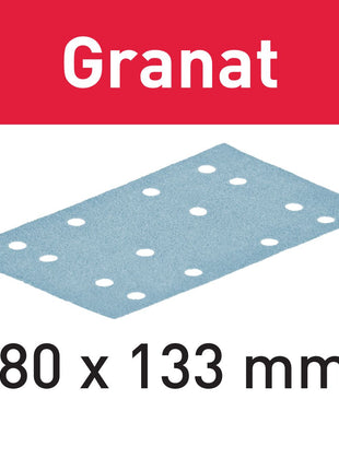 Festool STF 80x133 P40 GR/10 tiras de lijado granate (497127) para RTS 400, RTSC 400, RS 400, RS 4, LS 130, HSK-A 80x130, HSK 80x133