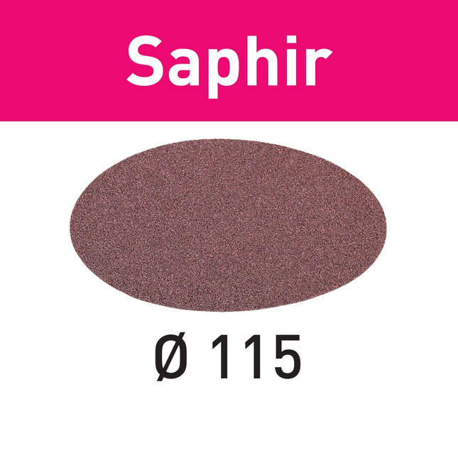 Festool STF D115/0 P80 SA/25 Schleifscheibe Saphir ( 485246 ) für RAS 115