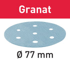 Disco abrasivo Festool STF D 77/6 P800 GR/50 granate (498929) para LEX 3 77