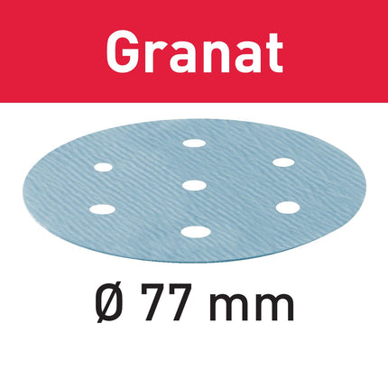 Disco abrasivo Festool STF D 77/6 P800 GR/50 granate (498929) para LEX 3 77