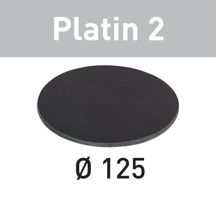 Festool STF D125/0 S4000 PL2/15 Schleifscheibe Platin 2 ( 492377 ) für RO 125, ES 125, ETS 125, ETSC 125, ES-ETS 125, ES-ETSC 125, ETS EC 125, LEX 125