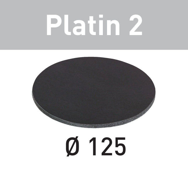 Festool STF D125/0 S4000 PL2/15 Schleifscheibe Platin 2 ( 492377 ) für RO 125, ES 125, ETS 125, ETSC 125, ES-ETS 125, ES-ETSC 125, ETS EC 125, LEX 125