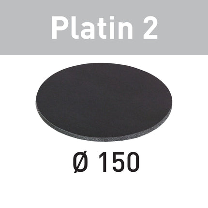 Festool STF D150/0 S4000 PL2/15 Schleifscheibe Platin 2 ( 492372 ) für RO 150, ES 150, ETS 150, ETS EC 150, LEX 150, WTS 150, HSK-D 150