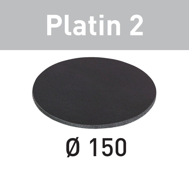 Festool STF D150/0 S4000 PL2/15 Schleifscheibe Platin 2 ( 492372 ) für RO 150, ES 150, ETS 150, ETS EC 150, LEX 150, WTS 150, HSK-D 150