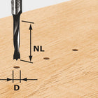 Festool HW S8 D6/30 Z Dübelbohrer ( 491067 ) für OF 900, OF 1000, OF 1010, OF 1010 R, OF 1400