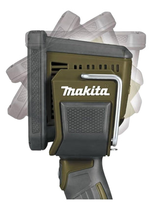 Makita DML 812 SM projecteur manuel à batterie 18 V 1250 lm LED vert olive édition spéciale outdoor aventure + 2x batteries 4,0 Ah + chargeur