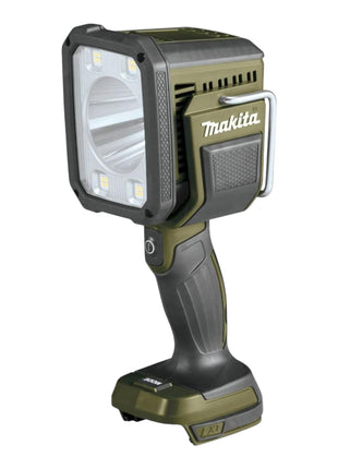 Makita DML 812 SM projecteur manuel à batterie 18 V 1250 lm LED vert olive édition spéciale outdoor aventure + 2x batteries 4,0 Ah + chargeur