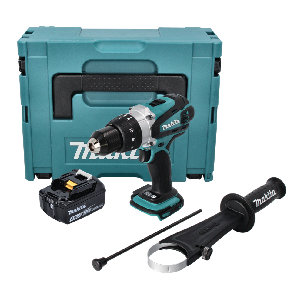Makita DHP 458 M1J Akku Schlagbohrschrauber 18 V 91 Nm 1x Akku 4 0 Ah Makpac ohne Ladegeraet 0 - toolbrothers