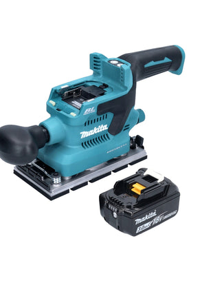 Makita DBO 380 F1 Ponceuse orbitale sur batterie 18 V 93 x 185 mm sans balais + 1x batterie 3,0 Ah - sans chargeur