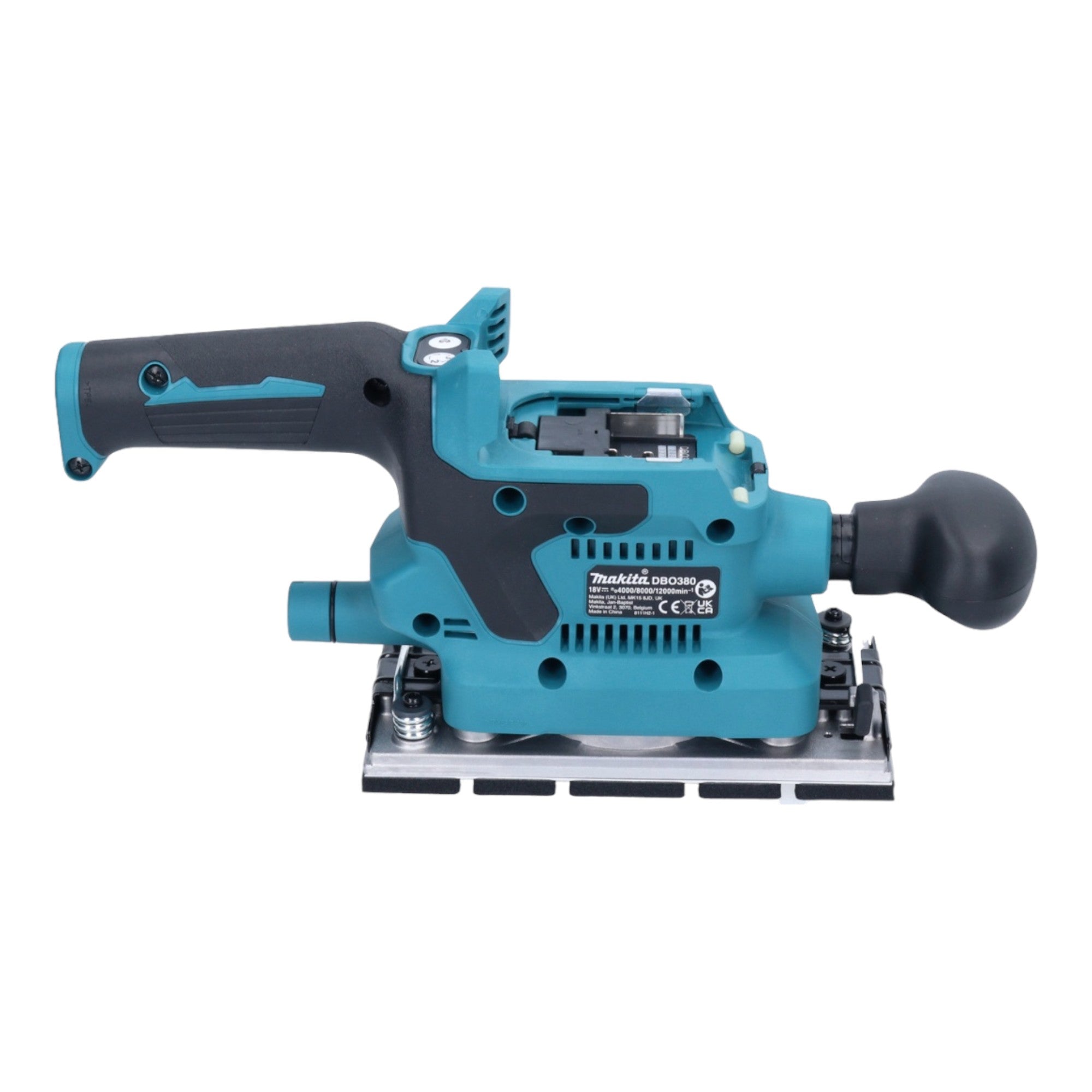 Makita DBO 380 RF Akku Schwingschleifer 18 V 93 x 185 mm Brushless 2x Akku 3 0 Ah Ladegeraet 4 - toolbrothers