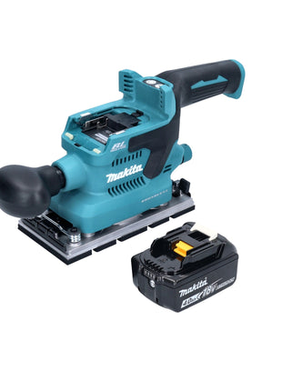 Makita DBO 380 M1 Akku Schwingschleifer 18 V 93 x 185 mm Brushless + 1x Akku 4,0 Ah - ohne Ladegerät