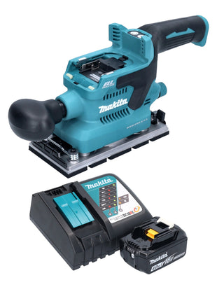 Makita DBO 380 RM1 Akku Schwingschleifer 18 V 93 x 185 mm Brushless + 1x Akku 4,0 Ah + Ladegerät