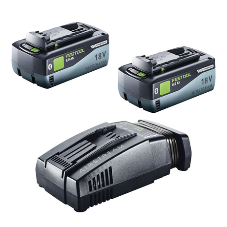 Festool 18V 2x8.0/SCA16 set de energía 2x batería 18 V 8.0 Ah (2x 577323) + cargador (576953)