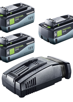 Festool 18V 3x8.0/SCA16 set de energía 3x batería 18 V 8.0 Ah (3x 577323) + cargador (576953)