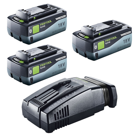 Festool 18V 3x8,0/SCA16 Energy Set 3x batterie 18 V 8,0 Ah ( 3x 577323 ) + chargeur ( 576953 )