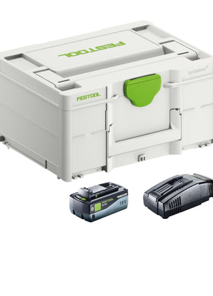 Festool SYS 18V 1x8.0/SCA16 set de energía 1x batería 18 V 8.0 Ah (577323) + cargador (576953) + systainer