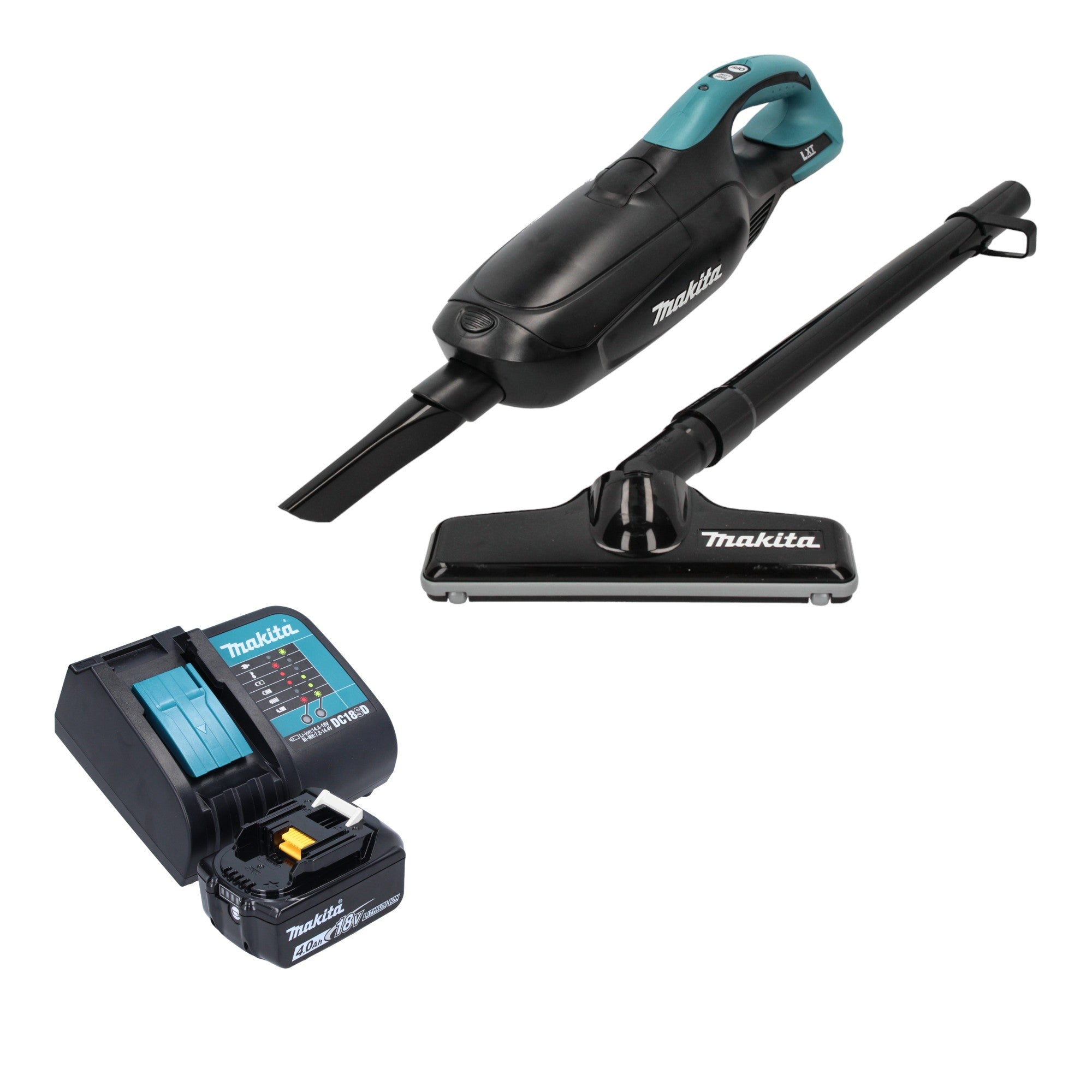 Makita DCL 182 SM1 B Akku Staubsauger 18 V Schwarz 1x Akku 4 0 Ah Ladegeraet 0 - toolbrothers