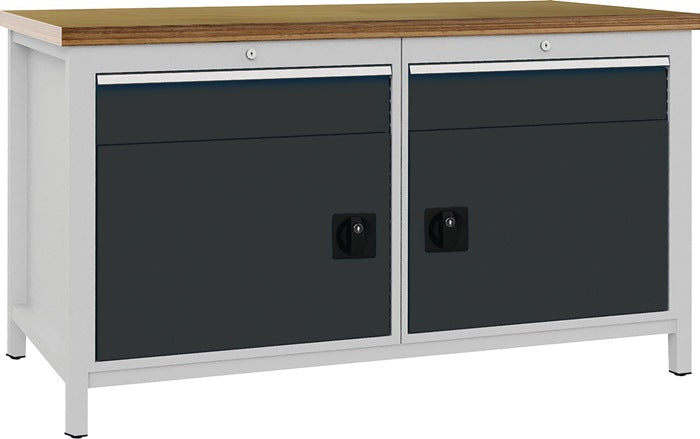 BEDRUNKA HIRTH Werkbank anthrazitgrau RAL 7016 B1500xH859xT750 mm 9000426065  1 - toolbrothers