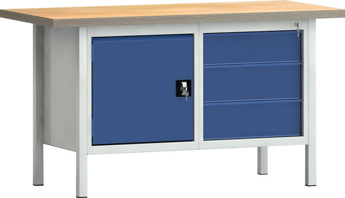 KLW LUTZ BETRIEBSEINRICHTUNGEN Werkbank PW 700 B1500xT700xH840mm Buche Multiplex 9000427122  1 - toolbrothers