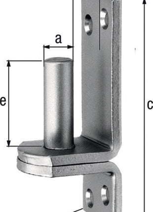 GAH Kloben  auf Platte 16x13mm ( 3000200307 )