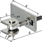 GAH hinge 130x30x80x150x34x65mm ( 3000200653 )