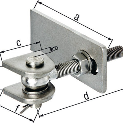 GAH hinge 130x30x80x150x34x65mm ( 3000200653 )