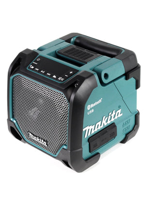 Makita DMR 202 Z Baustellen Lautsprecher 18V - für Akku- und Netzbetrieb, mit Bluetooth-Funktion, AUX-Anschluss, USB-Port und LCD Display - ohne Akku, ohne Ladegerät - Toolbrothers