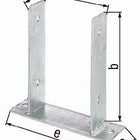 GAH U-Pfostenträger ETA-10/0210 91x200x60x50x200mm ( 3000200695 )