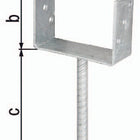 GAH U-post support ETA-10/0210 81x100x200x60mm ( 3000200703 )