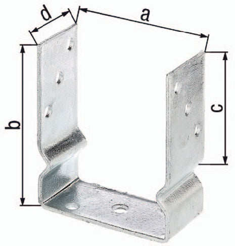 Soporte poste U GAH ETA-10/0210 71x150x100x60mm (3000200722)