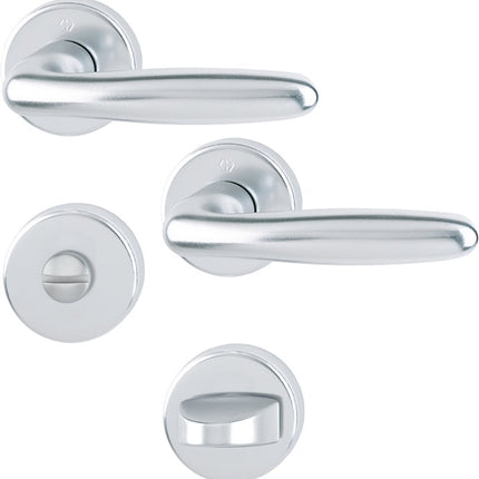 HOPPE Rosettengarnitur Verona 1510 / 42KB/42KBS Aluminium F1 ( 3000203134 )