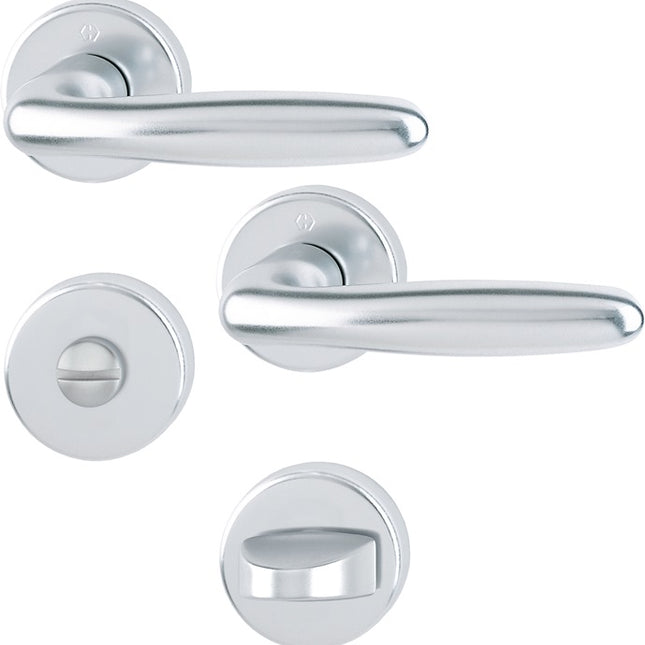 HOPPE Rosettengarnitur Verona 1510 / 42KB/42KBS Aluminium F1 ( 3000203134 )