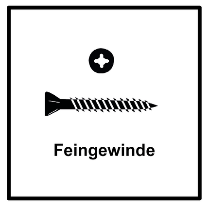 Technofast FF3930RD 1000 x Gipskartonschrauben Trockenbauschrauben 3,9 x 30 PH2 Feingewinde - Toolbrothers
