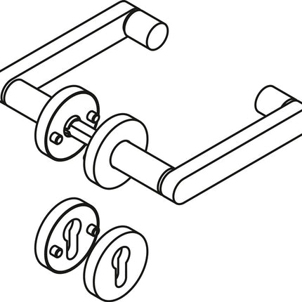 HEWI Juego de escudos 270XAH01.230 Acero inoxidable ( 3000207494 )