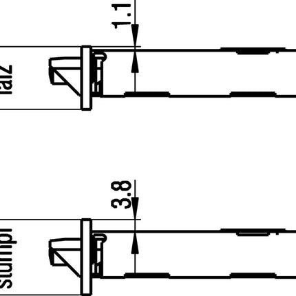 BKS Zimmertür-Einsteckschloss 0215 BAD 18/ 55/78/8 mm DIN rechts ( 3000251038 )