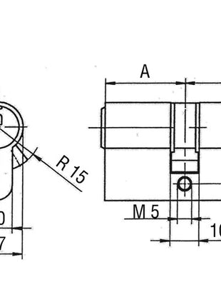 BKS Profildoppelzylinder PZ 8800 27/31 mm ( 3000251938 )