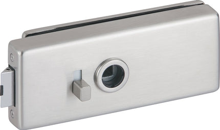 Serratura per porte in vetro HERMAT 6086 S BAD - Genova acciaio inox opaco ( 3000253944 )