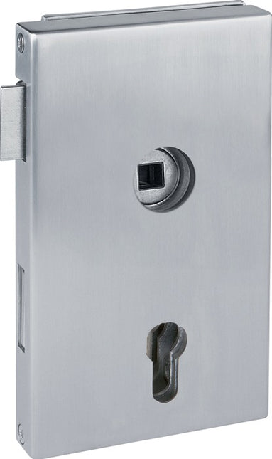 HERMAT glass door lock 6053 PZ R - Molina stainless steel matt ( 3000253948 )