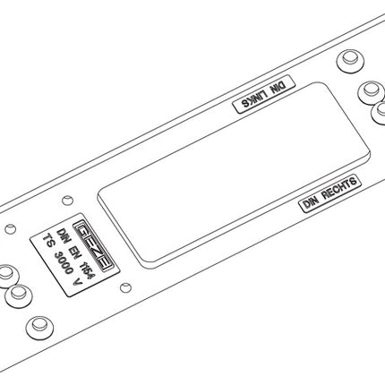 GEZE Montageplatte  silber ( 3000255099 )