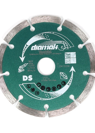 Makita Diamak 125 mm 1 Stk. ( D-61139 ) Diamant Trennscheibe für Stein, Beton Aufnahme 22,23 mm - Toolbrothers