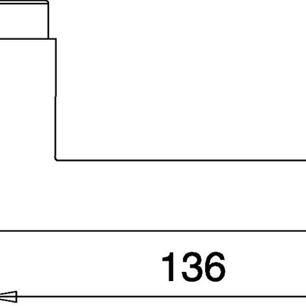 EDI poignée de porte trou partie 168 acier inoxydable mat (3000261387)