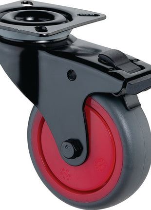 Roulette pivotante BS ROLLEN avec roue à frein Ø 75 mm capacité de charge 60 kg (3000275253)