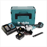 Makita DGA 513 RGJ Akku Winkelschleifer 18 V 125mm Brushless + 2x Akku 6,0Ah + Ladegerät + Makpac - Toolbrothers