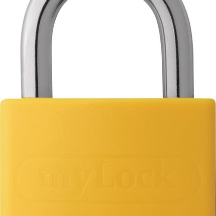 ABUS Zylindervorhangschloss T65AL/40 gelb Lock-Tag Schlosskörperbreite 43 mm ( 3000280255 )