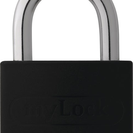 ABUS Zylindervorhangschloss T65AL/40 schwarz gl. Schlosskörperbreite 43 mm ( 3000280260 )