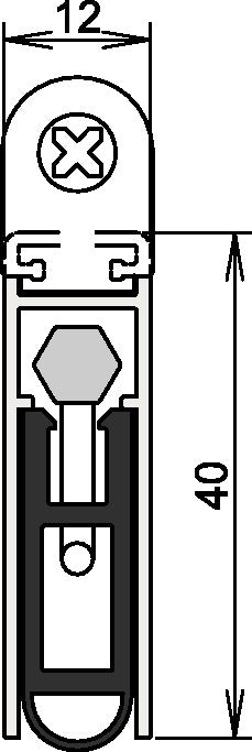 ATHMER Türdichtung Kältefeind Allround® 1-1075 1-seitig Länge 1083 mm ( 3327023194 )