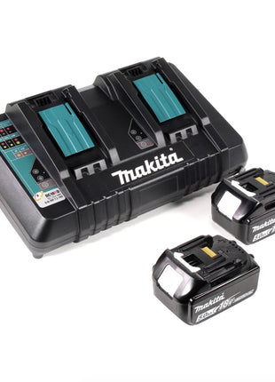 Makita DSP 600 PTJ Akku Tauchsäge 36V (2x18V) Brushless + 2x Akku 5,0Ah + Doppellladegerät + Makpac - Toolbrothers