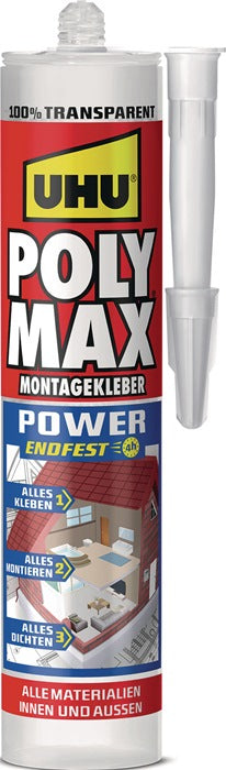 Adhesivo y sellador UHU POLY MAX POWER transparente (4000353481)